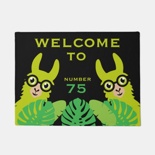 Lama Funny Novelty Fußmatte (Vorderseite)