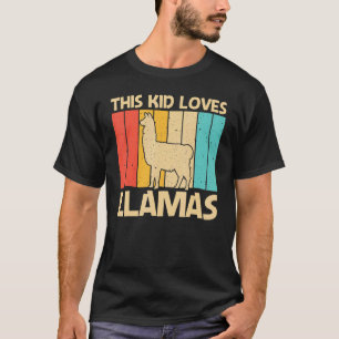 Lama für Kinder Jungen Lama Farm Tier T-Shirt