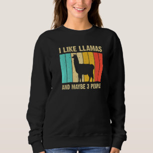 Lama für Kinder Männer Alpaka Sweatshirt