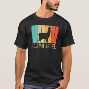 Lama Für Mädchen Kinder Alpakabauer Zookeeper Peru T-Shirt