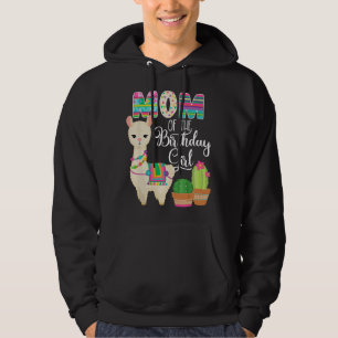 Lama Geburtstag Mama Des Geburtstagsmädchens Farm  Hoodie