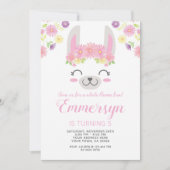 Lama-Geburtstags-Einladung Einladung (Vorderseite)