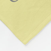 Lama Gelb und Weiß mit Blume Baby Blanket Fleecedecke (Ecke)