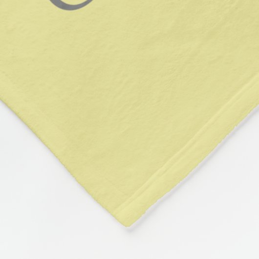 Lama Gelb und Weiß mit Blume Baby Blanket Fleecedecke (Ecke)