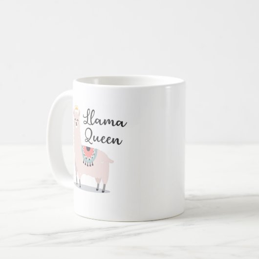 Lama-Geschenke| Llama-Tasse| Kaffee - Cup Kaffeetasse (Vorderseite Links)