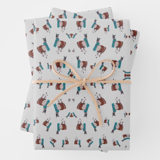 Lama Geschenkpapier Set (Beispiel)