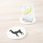 Lama Getränkeuntersetzer (Seite)