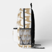 Lama-Glitzer-Glitzern Bedruckter Rucksack (Rechts)