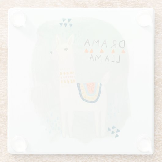 Lama-Gruppe - Drama-Lama Glasuntersetzer (Rückseite)