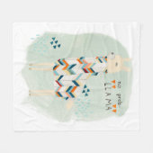 Lama-Gruppe - kein Prob-Lama Fleecedecke (Vorderseite (Horizontal))