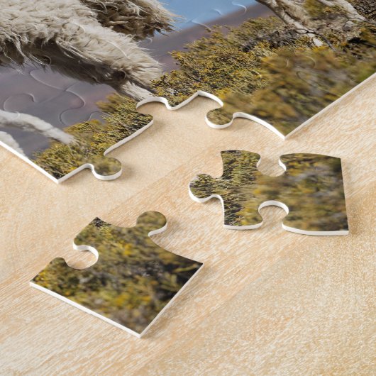 Lama-Herde in der Puna, Berge der Anden 3 Puzzle (Seite)