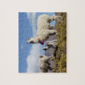 Lama-Herde in der Puna, Berge der Anden 3 Puzzle (Vertikal)