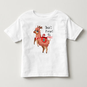 Lama im Weihnachtskind-T - Shirt