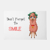 Lama in Christmas Doormat Fußmatte (Vorderseite)