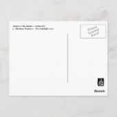 Lama in den Anden Postkarte (Rückseite)