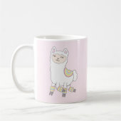 Lama in der Leegwarmers-Tasse Kaffeetasse (Links)