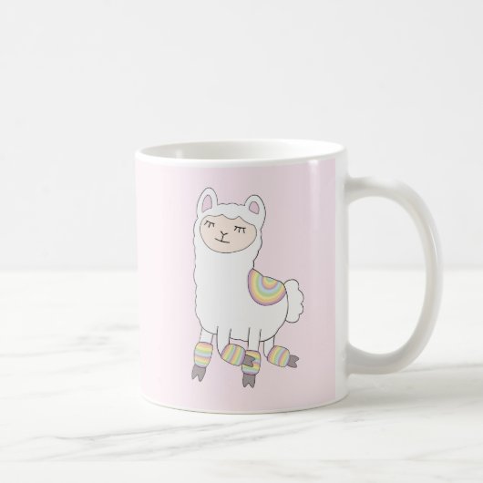 Lama in der Leegwarmers-Tasse Kaffeetasse (Rechts)