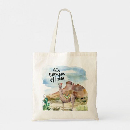 Lama in der Wüste Tragetasche (Rückseite)