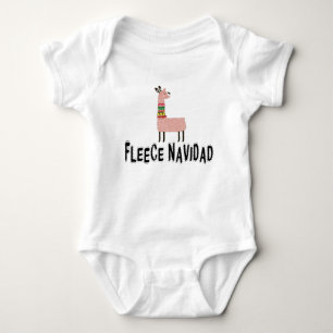 Lama in einem Winterschal Baby Strampler