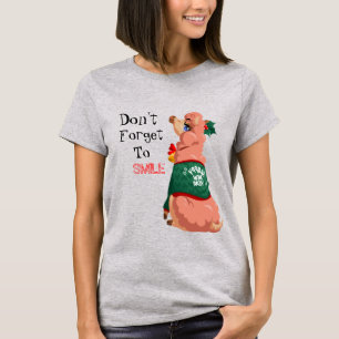 Lama in Weihnachten T - Shirt