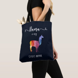 Lama ist mein Geisttier. Lustiger niedlicher Tasche