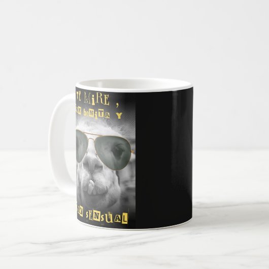 Lama Kaffeetasse (Vorderseite Links)