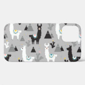 Lama Kaktus Berge, nahtloses Muster. Case-Mate iPhone Hülle (Rückseite (Horizontal))