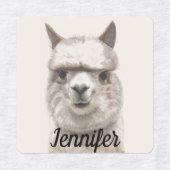 Lama lächelt Kleine Mädchen Kleidung Labels NAME T Etiketten (Design 2)