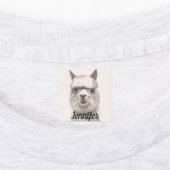 Lama lächelt Kleine Mädchen Kleidung Labels NAME T Etiketten (Befestigt)