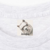 Lama lächelt Kleine Mädchen Kleidung Labels NAME T Etiketten (Befestigt)