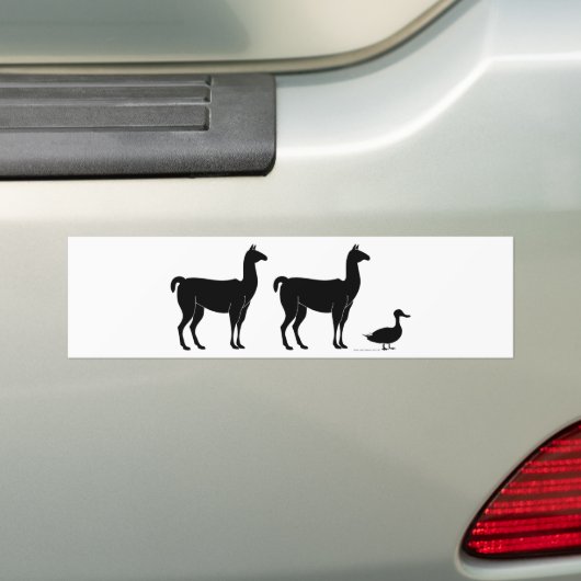 Lama, Lama, Ente Autoaufkleber (Auf Auto)