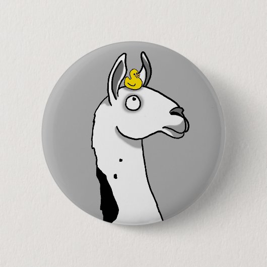 Lama-Lama… Ente? Button (Vorderseite)
