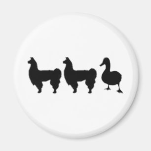 Lama-Lama-Ente Magnet