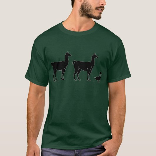 Lama-Lama-Ente T-Shirt (Vorderseite)