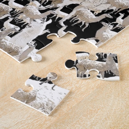 Lama-Lama und mehr Lamas Puzzle (Seite)