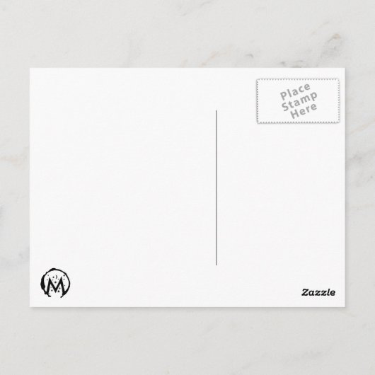 Lama-Lamaente Postkarte (Rückseite)