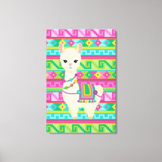 Lama Leinwand Wall Art (Vorderseite)
