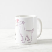 Lama-Liebe Kaffeetasse (VorderseiteRechts)