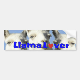 Lama-Liebhaber Bbumper AUFKLEBER Autoaufkleber
