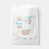 Lama lustiger, farbenfroher Kindergeburtstag Geschenktütchen (Vorderseite)