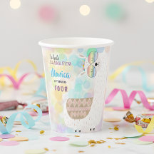 Lama lustiger, farbenfroher Kindergeburtstag