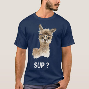 Lama mit Brille Funny Sprichwort Alpaca T-Shirt