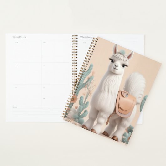 Lama mit Sattel in der Wüste Planer (Anzeige)