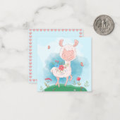 Lama Mitteilungskarte (Vorderseite/Rückseite Beispiel)