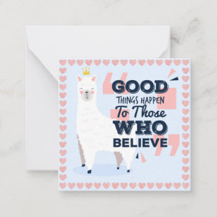 Lama Mitteilungskarte