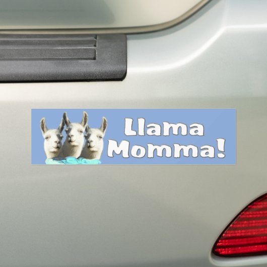 Lama Momma Autoaufkleber (Auf Auto)