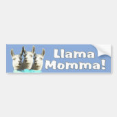 Lama Momma Autoaufkleber (Vorne)