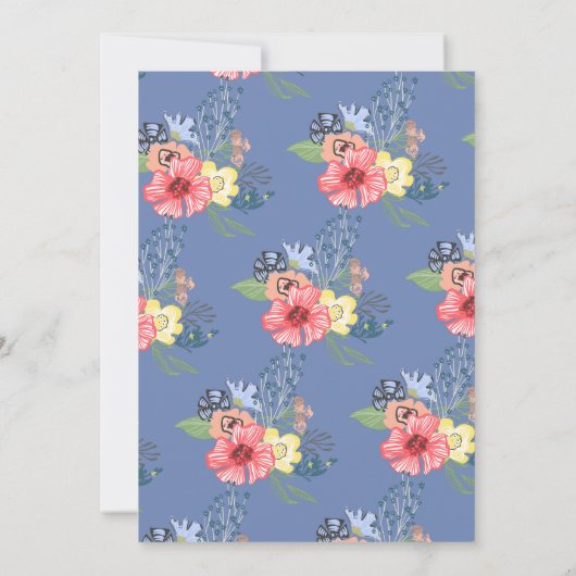 Lama Momma Baby Dusche Einladungen (Rückseite)