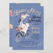 Lama Momma Baby Dusche Einladungen (Vorne/Hinten)