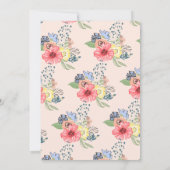 Lama Momma Baby Dusche Einladungen (Rückseite)